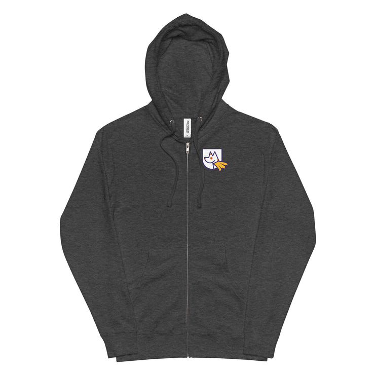 Fleece zip up hoodie